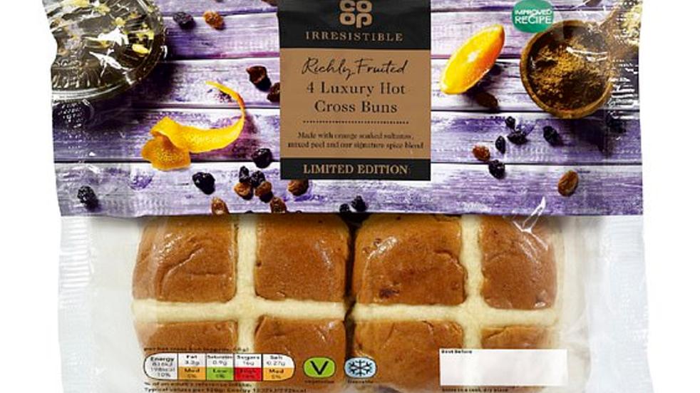 Co-op Irresistible Limited Edition Richly Fruited Luxury Hot Cross Buns